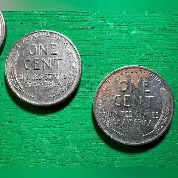 ⚫️ Vintage - All 3 Mints - 1943 Steel Pennies - War Time Wheaties - Collectible - Picture 12 of 16